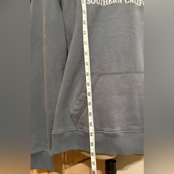 EUC HOLLISTER California Oversized Logo Graphic Hoodie Sweatshirt Greyblue XL - Picture 4 of 8